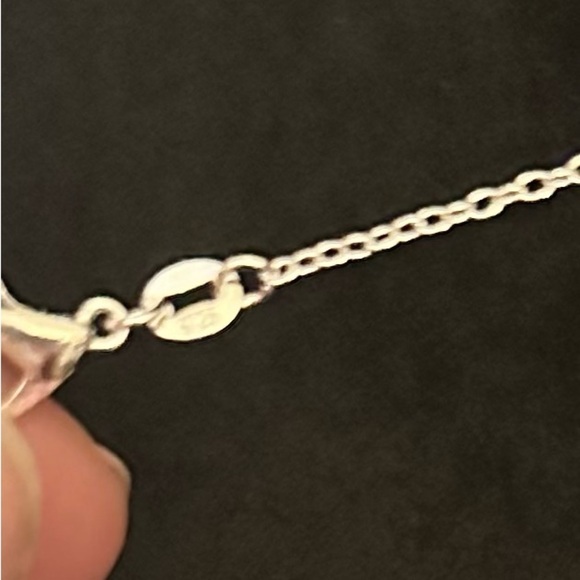 925 silver necklace with silver bead - Picture 4 of 4